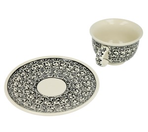 Filiżanka i spodek Ø 11,8/16 cm V 0,22 L Bolesławiec GU775DEK941