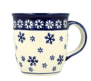 Kubek klasyczny h 9,7 cm V 0,35 L Bolesławiec GU1105DEK925A
