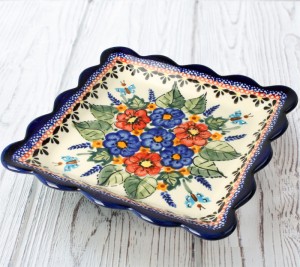 Talerz kwadratowy falbanka dł. 16,4 cm GU1610DEK149Art