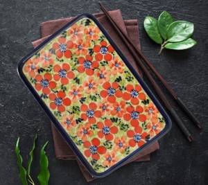 Talerz- tacka do sushi 12,2x18,3 cm GU2021DEKDU205