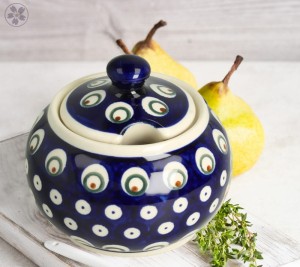 Sugar bowl V 0,3 L GU694DEK487 Bolesławiec Pottery