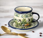 Filiżanka i spodek do podwójnego espresso V 0,07 L Bolesławiec GU1121DEKDU182