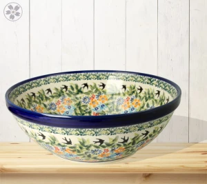 Bowl V 1,3 L GU851DEKDU182 Bolesławiec Pottery