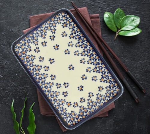 Talerz- tacka do sushi 12,2x18,3 cm GU2021DEK882A