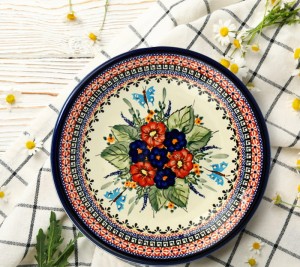 Talerz obiadowy ø 24,0 cm Bolesławiec GU1001DEK149Art