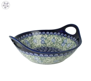 Bowl 24,5 x 22,3 cm GU1813DEK1073A Bolesławiec Pottery
