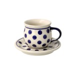 Filiżanka i spodek do podwójnego espresso V 0,07 L Bolesławiec GU1121DEK37