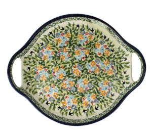 Tray GU1333DEKDU182 Bolesławiec Pottery