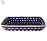 Półmisek do zapiekania 19,5 x 25,5 cm Bolesławiec GU370DEK487