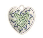 Salaterka Serce 16 x 14,5 cm  GU1249DEK1208 Ceramika Bolesławiec