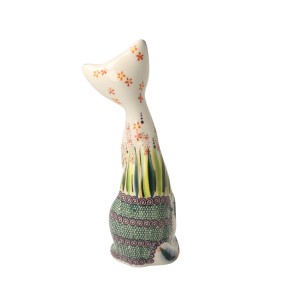 Figurka kot szyja wys. 19 cm Wrzos Galia