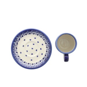 Filiżanka i spodek espresso V 0,1 L Serce Galia