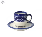 Filiżanka i spodek espresso V 0,1 L Kropki Galia
