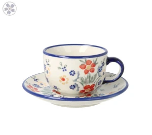 Filiżanka i spodek V 0,2 L F043 MS02 Manufaktura w Bolesławcu