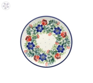 Plate ø 12,5 cm D21dek1535X Bolesławiec Pottery 