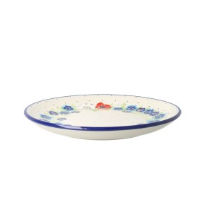 Talerz Ceramika Artystyczna Bolesławiec płaski obiadowy Ø 24 cm T266 dek2510X