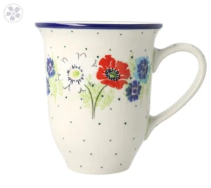 Kubek Ceramika Artystyczna Bolesławiec Latte V 0,45 L K826 dek2510X
