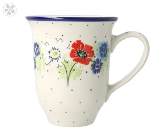 Kubek  Latte V 0,45 L Ceramika Artystyczna Bolesławiec  K826 dek2510X