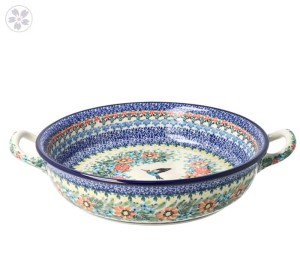 Rondel Ø 23 cm Ceramika Artystyczna Bolesławiec C39 dekU3357