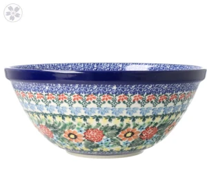 Miska Ceramika Artystyczna Bolesławiec do sałatek V 1 L M057 dekU3357