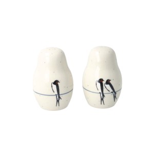 Solniczka i pieprzniczka Ceramika Artystyczna Bolesławiec komplet S131 dekU4831