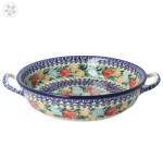 Rondel Ø 23 cm Ceramika Artystyczna Bolesławiec C39 dekU4475