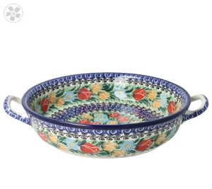 Rondel Ø 23 cm Ceramika Artystyczna Bolesławiec C39 dekU4475