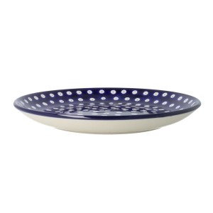 Talerz Ceramika Artystyczna Bolesławiec płaski obiadowy Ø 24 cm T266 dek70AX