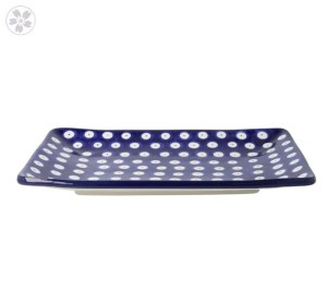Tacka do sushi 21,5cm x 14,5cm Ceramika Artystyczna Bolesławiec C21 dek70AX