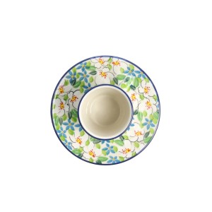 Filiżanka i spodek Ceramika Artystyczna Bolesławiec espresso V 0,09 L F66 dekU4902