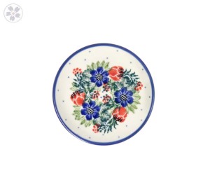 Plate ø 10 cm T262dek1535X Bolesławiec Pottery