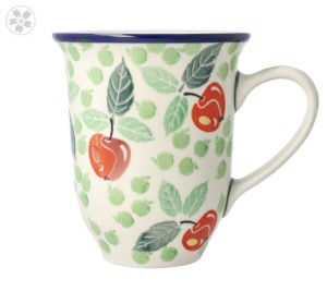Kubek Ceramika Artystyczna Bolesławiec Latte V 0,45 L K826 dek3248X
