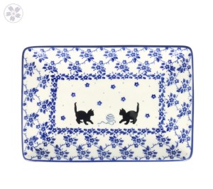 Tacka 21,5cm x 14,5cm Ceramika Artystyczna Bolesławiec sushi C21 dek2588X