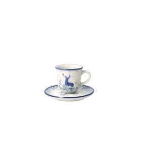 Filiżanka i spodek Ceramika Artystyczna Bolesławiec espresso V 0,06 L B10 dek2858X