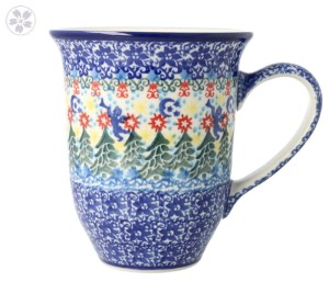 Kubek Ceramika Artystyczna Bolesławiec Latte V 0,45 L K826 dekU4173