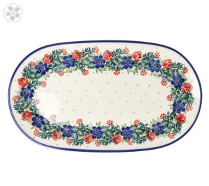 Tray G72 28x16cm 1535X Bolesławiec Pottery