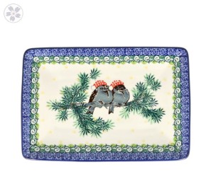 Tacka 21,5cm x 14,5cm Ceramika Artystyczna Bolesławiec sushi C21 dekU4998