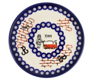 Talerz śniadaniowy o 19,5 cm Ceramika Bolesławiec GU814 dekDUOK171
