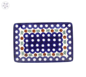 Tacka do sushi Ceramika Artystyczna Bolesławiec 18x12 h2,5cm C27 dek70X