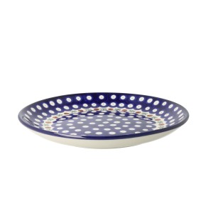 Talerz Ceramika Artystyczna Bolesławiec płaski obiadowy Ø 24 cm T266 dek70X