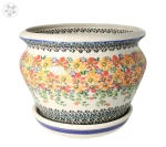 Doniczka wys. 14 cm Pomarańczowe Kwiaty Galia