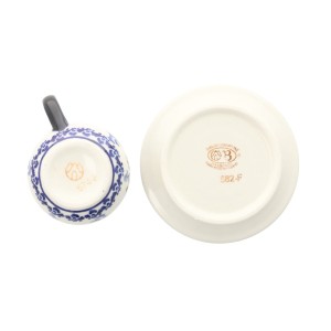 Filiżanka i spodek do podwójnego espresso V 0,07 L Bolesławiec GU1121DEK1149