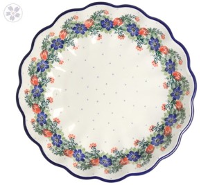 Miska falbanka Ø 24,5 cm Ceramika Artystyczna Bolesławiec M248 dek1535X