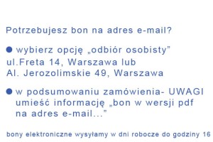 Voucher / bon podarunkowy o wartości 300 PLN Ceramika Bolesławiec