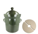 Garnek do kiszenia V 5 L + kamienie dociskowe GU1906DEK OLIWKA