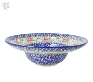 Talerz do makaronu 25cm h7,8cm Ceramika Artystyczna Bolesławiec D86 dekU4475