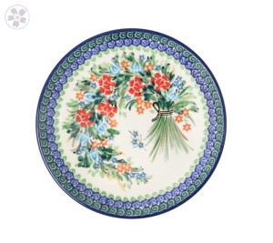 Talerz Ceramika Artystyczna Bolesławiec śniadaniowy Ø 20 cm T086 dekU3195