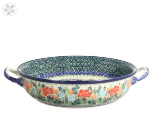 Rondel Ø 23 cm Ceramika Artystyczna Bolesławiec C39 dekU3195