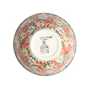 Miska do sałatek V 1 L Ceramika Artystyczna Bolesławiec M057 dekU5004
