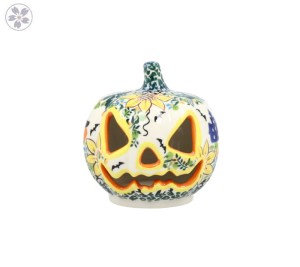 Lampion dynia Halloween wys. 10,5 cm Czarownica Galia